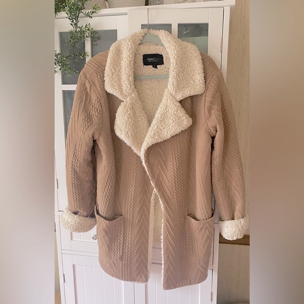 🧸 Penny Lane Fully Lined Soft Sherpa Coat